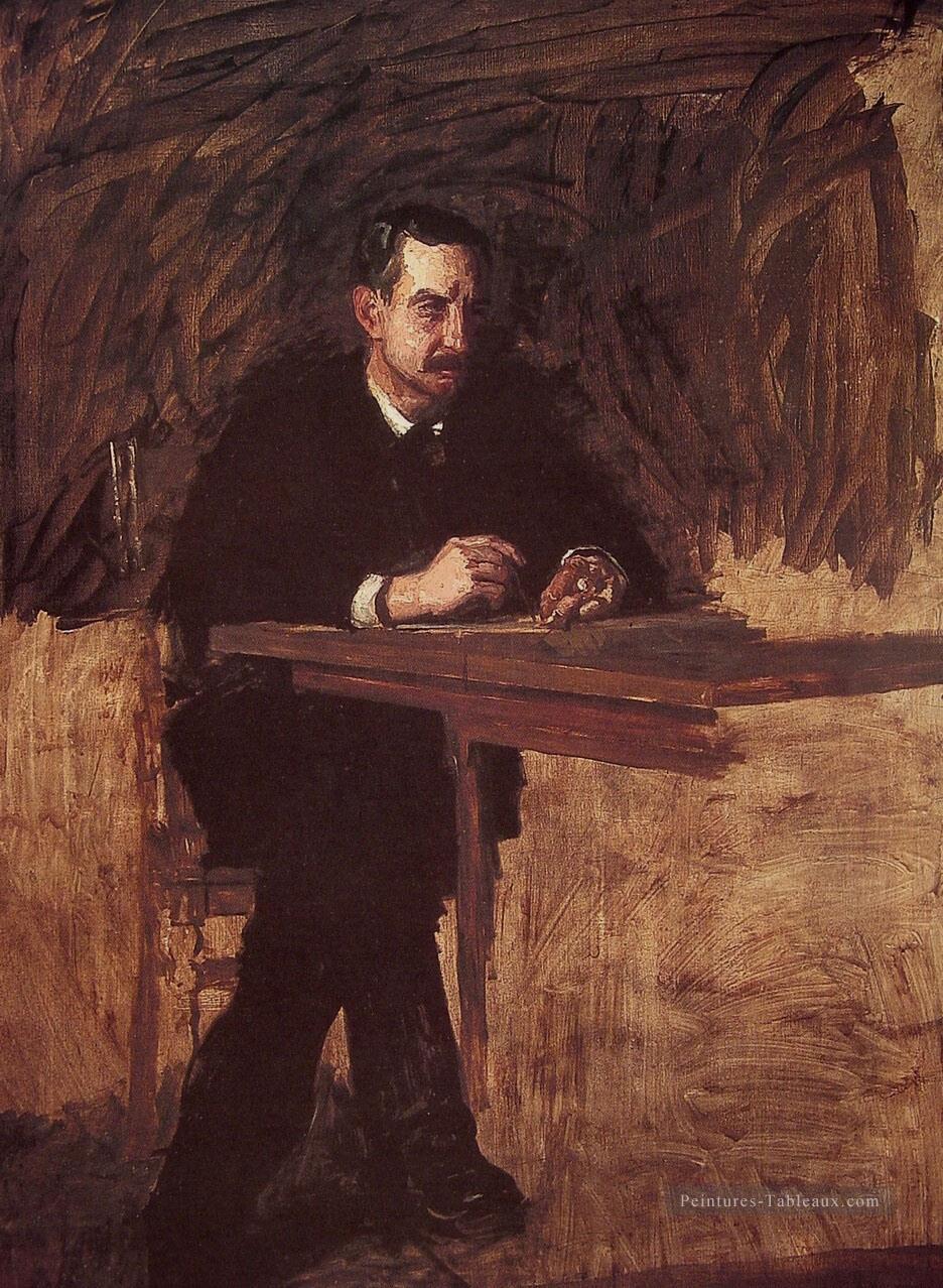 Portrait du Professeur Marks réalisme portraits Thomas Eakins Peintures à l'huile